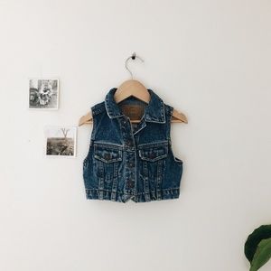 Vintage Levei's Denim Vest- Size 2T